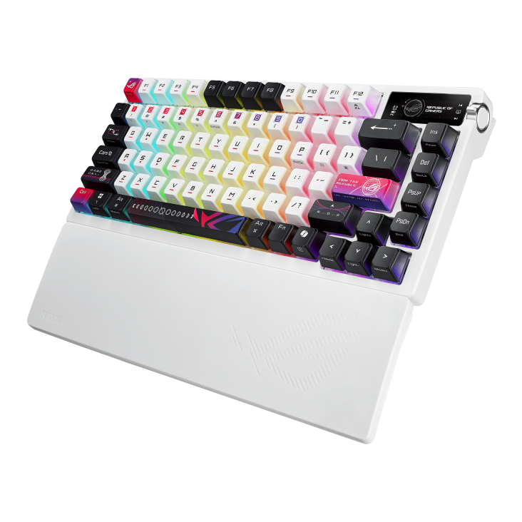 ASUS ROG Azoth X NX Snow V2 75% Wireless Gaming Keyboard - Thumbnail 2