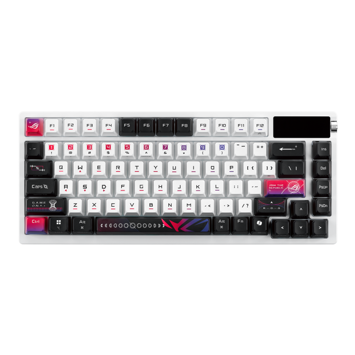 ASUS ROG Azoth X NX Snow V2 75% Wireless Gaming Keyboard - Thumbnail 3